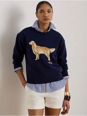 Lauren Ralph Lauren Cotton Dog Sweater